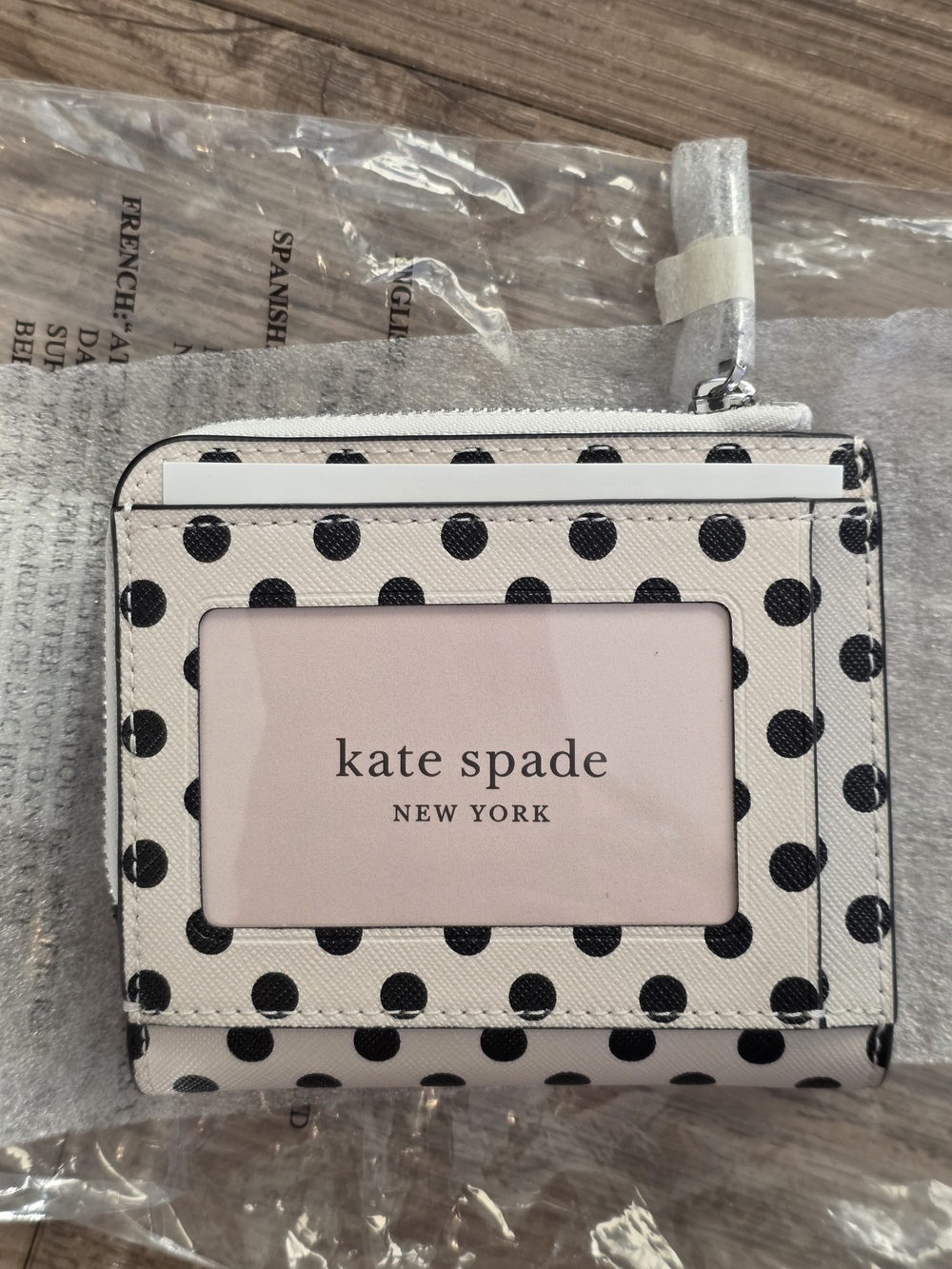 Kate Spade Spencer Cabana Dot Small Bifold Wallet - Picture 2 of 5